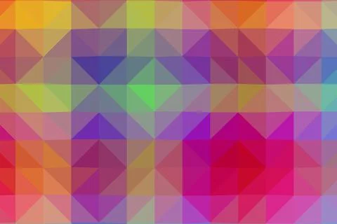 Vector abstract polygon background with a triangle pattern in full multi color. Stock Illustration