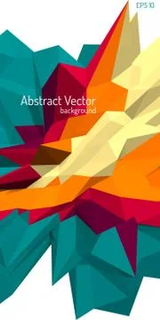 Vector abstract polygonal background Stock Illustration