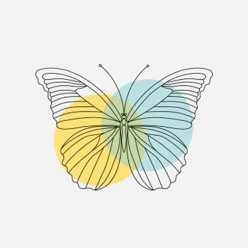 Vector. Abstract polygonal butterfly Stock Illustration