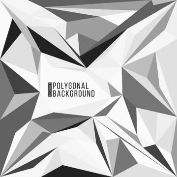 Vector abstract polygonal decoration background. Stock Illustration