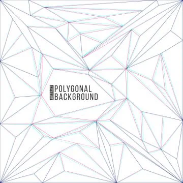 Vector abstract polygonal decoration background. Stock Illustration