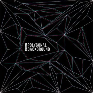 Vector abstract polygonal decoration background. Stock Illustration