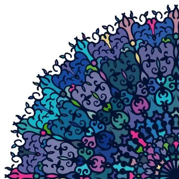 Vector abstract postcard design with laces Stock Illustration