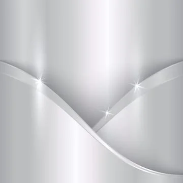 Vector abstract precious metallic background with curvess Stock Illustration