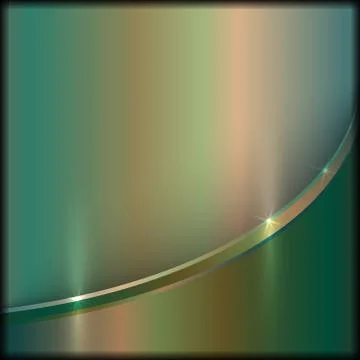 Vector abstract precious old metal background with curve Stock Illustration