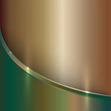 Vector abstract precious old metal background with curve Stock Illustration