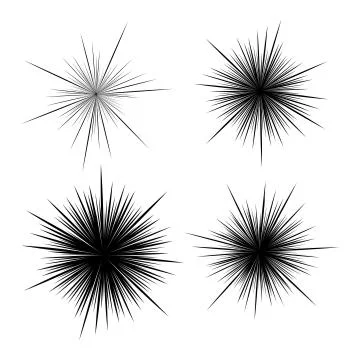 Vector abstract radial burst Stock Illustration