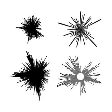 Vector abstract radial line burst Stock Illustration
