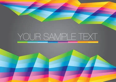 Vector abstract Rainbow colorful layout Stock Illustration