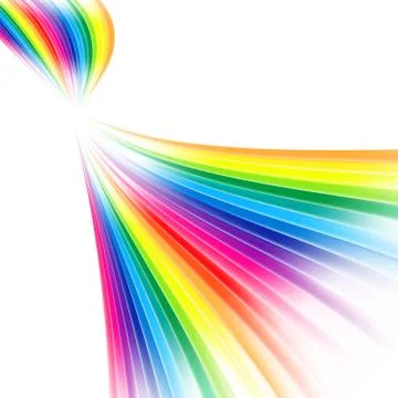 Vector abstract rainbow gradient mesh multicolored vibrant background. EPS 10 Stock Illustration