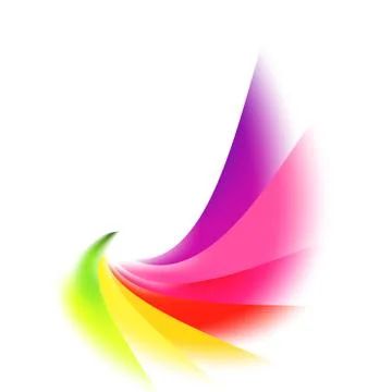 Vector abstract rainbow gradient mesh multicolored vibrant background. EPS 10 Stock Illustration
