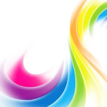 Vector abstract rainbow gradient mesh multicolored vibrant background. EPS 10 Stock Illustration