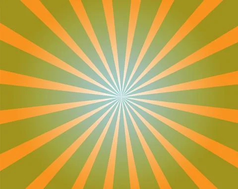 Vector Abstract rays on an orange background Stock-Illustration