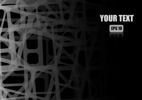 Vector : Abstract rectangle on black background Stock Illustration