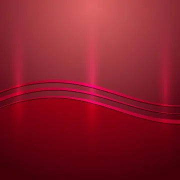 Vector abstract red metallic background with wave Stock Illustration