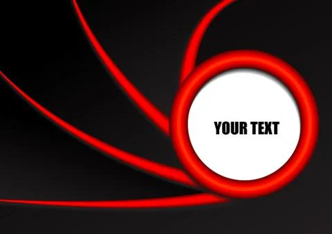 Vector : Abstract red stripe on black background Stock Illustration