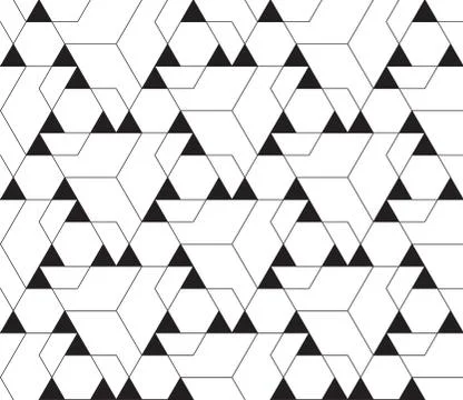 Vector abstract repeating classical background in black and whit Stock Illustration