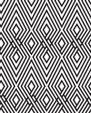 Vector abstract repeating classical background in black and whit Stock Illustration