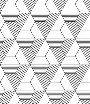 Vector abstract repeating classical background in black and whit Stock Illustration
