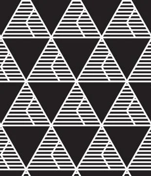 Vector abstract repeating classical background in black and whit Stock Illustration