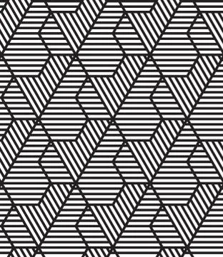 Vector abstract repeating classical background in black and whit Stock Illustration