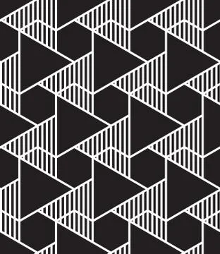 Vector abstract repeating classical background in black and whit Stockillustratie