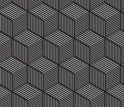 Vector abstract repeating classical background in black and whit Stock Illustration