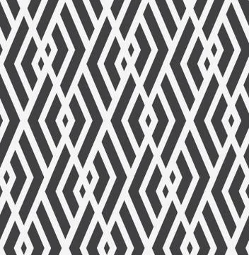Vector abstract repeating classical background in black and whit Stock Illustration