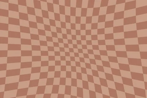 Vector abstract retro background in groovy style. Vintage groovy chessboard.. 库存插图