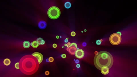 Vector abstract retro circles background Stock Footage 152170005