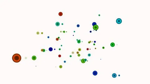 Vector abstract retro circles background Stock Illustration