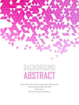 Vector Abstract retro geometric background. Template brochure design Stock Illustration