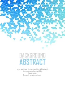 Vector Abstract retro geometric background. Template brochure design Stock Illustration