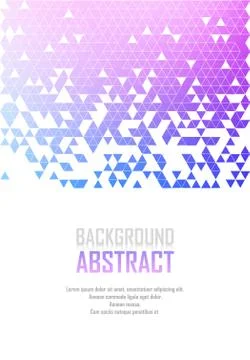 Vector Abstract retro geometric background. Template brochure design Stock Illustration