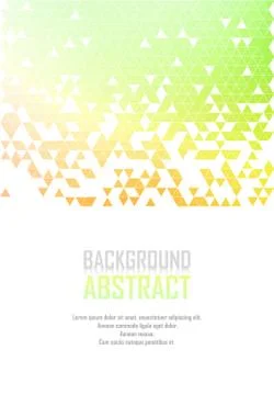 Vector Abstract retro geometric background. Template brochure design Stock Illustration