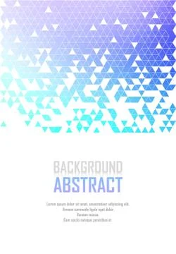 Vector Abstract retro geometric background. Template brochure design Stock Illustration