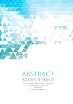 Vector Abstract retro geometric background. Template brochure design Stock Illustration