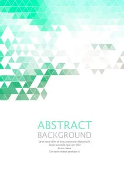Vector Abstract retro geometric background. Template brochure design Stock Illustration