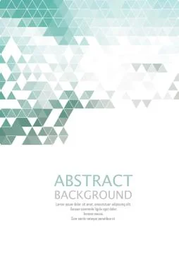 Vector Abstract retro geometric background. Template brochure design Stock Illustration