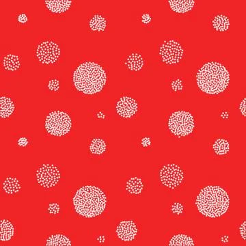 Vector Abstract retro  seamless with circl Stock Illustration