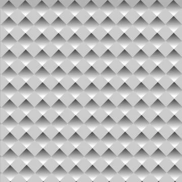 Vector abstract rhombus seamless grey gradient texture. Stock Illustration