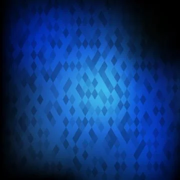 Vector : Abstract rhomnboids on blue background Stock Illustration