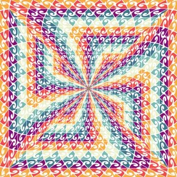 Vector abstract rhythmic geometric background Illustrazione stock