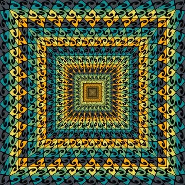 Vector abstract rhythmic geometric background Illustrazione stock