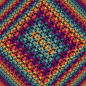 Vector abstract rhythmic geometric background Illustrazione stock