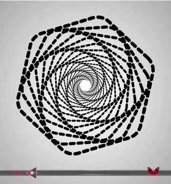 Vector, abstract rotation detail, pattern, symmetric, round pattern for desig Stock Illustration