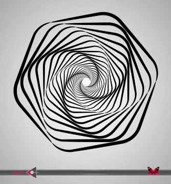 Vector, abstract rotation detail, pattern, symmetric, round pattern for desig Ilustração Stock