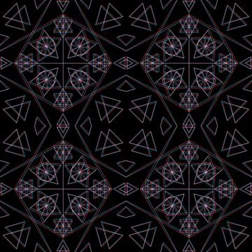 Vector abstract sacred geometry decoration. Stock Illustration