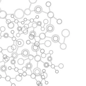 Vector abstract science background. Polygonal connect vector background Stock Illustration