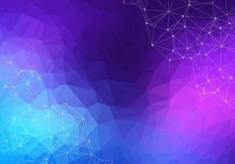 Vector Abstract science Background. Polygonal geometric design. EPS 10 Stock Illustration